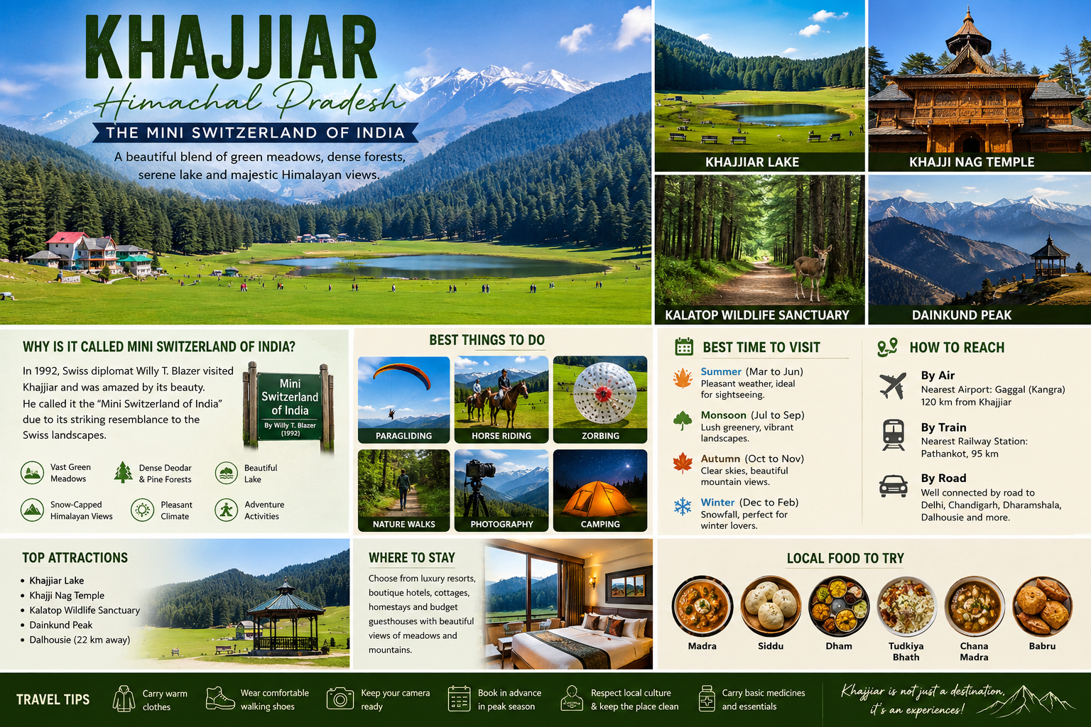 Khajjiar Himachal Pradesh: The Mini Switzerland of India Complete Travel Guide by Sort My Trip